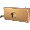 Serrure applique monopoint horizontale profil européen à tirage - DEVISMES