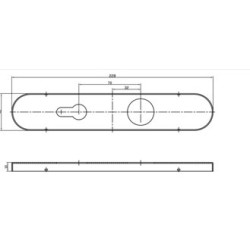 Paire de plaques inox pour béquille COVERS - COGEFERM
