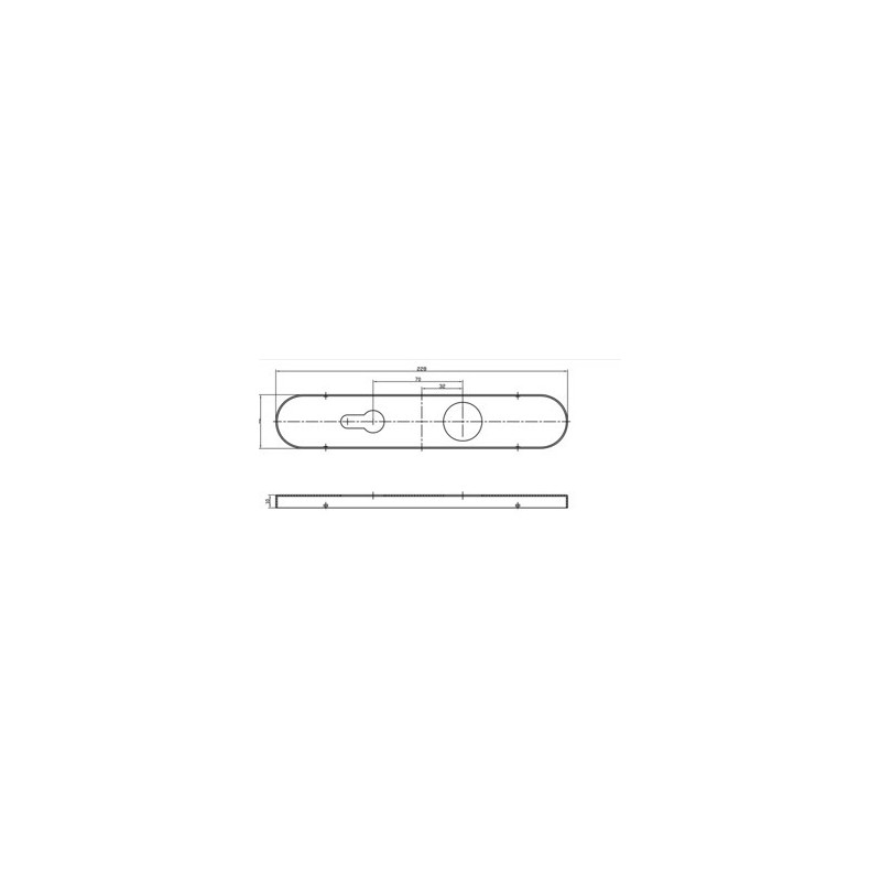 Paire de plaques inox pour béquille COVERS - COGEFERM