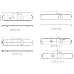Paire de plaques inox pour béquille COVERS - COGEFERM