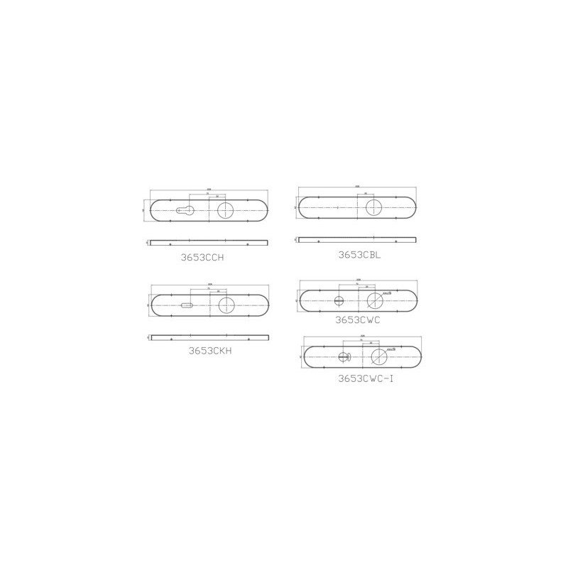 Paire de plaques inox pour béquille COVERS - COGEFERM