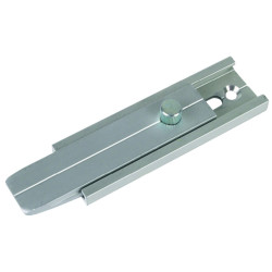 Verrou aluminium plat 450 argent - ARLU