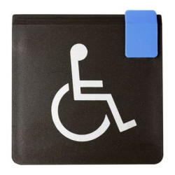 Plaquette signalétique EUROPE DESIGN "WC handicapés" - NOVAP