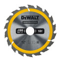 Lame de scie circulaire bois et composites diamètre 190 mm 18 dents - DEWALT