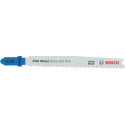 Lot de 5 lames de scie sauteuses PRO HSS Multilmétal 100 mm T123XF - BOSCH