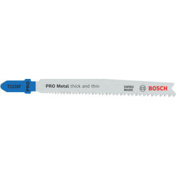 Lot de 5 lames de scie sauteuses PRO HSS Multilmétal 100 mm T123XF - BOSCH