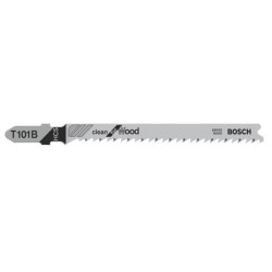 Lot de 5 lames de scie sauteuse HCS Clean bois100 mm T101B - BOSCH