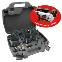 Coffret de 8 scies trépan carbure tungsten-k 48800A-EZC - ERKO