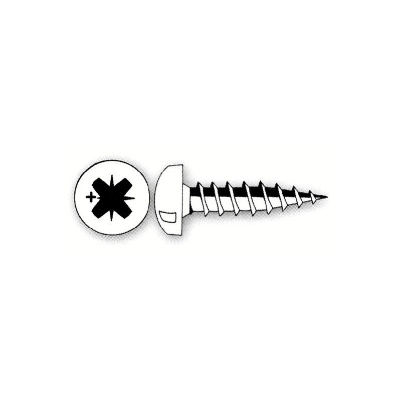 Vis bois tête ronde cruciforme Z VBA® - VISWOOD