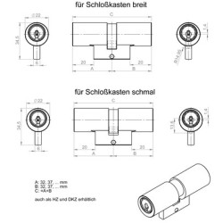 Cylindre adaptable à bouton SUISSE EXPER-T - DORMAKABA