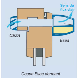 Entrée d'air autoréglable et acoustique ESEA 15 - ANJOS