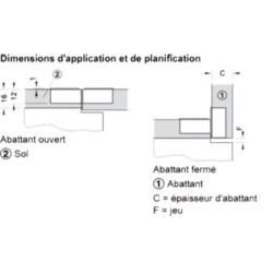 Charnière pour abattants à visser - HAFELE