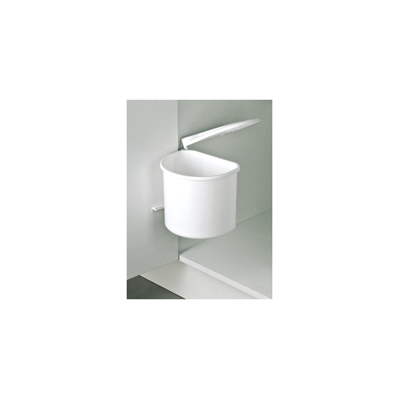 Poubelle 5L blanche - HAFELE