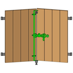 Kit espagnolette ronde rustique - BRASIER