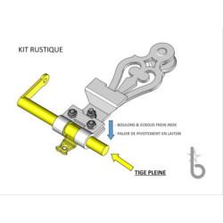 Kit espagnolette ronde rustique - BRASIER