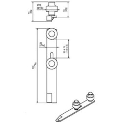 Guide à sceller horizontal réglable 1092 - MANTION
