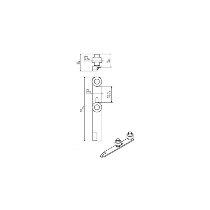 Guide à sceller horizontal réglable 1092 - MANTION