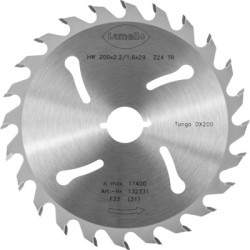Lame de scie pour tronçonneuse TANGA diamètre 200 mm Z24 - LAMELLO