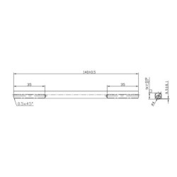 Carré 7x140 acier zingué - FONDERIA MARCHESI