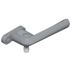 Béquille olive DIEZ argent RAL 9006 - CROISEE DS
