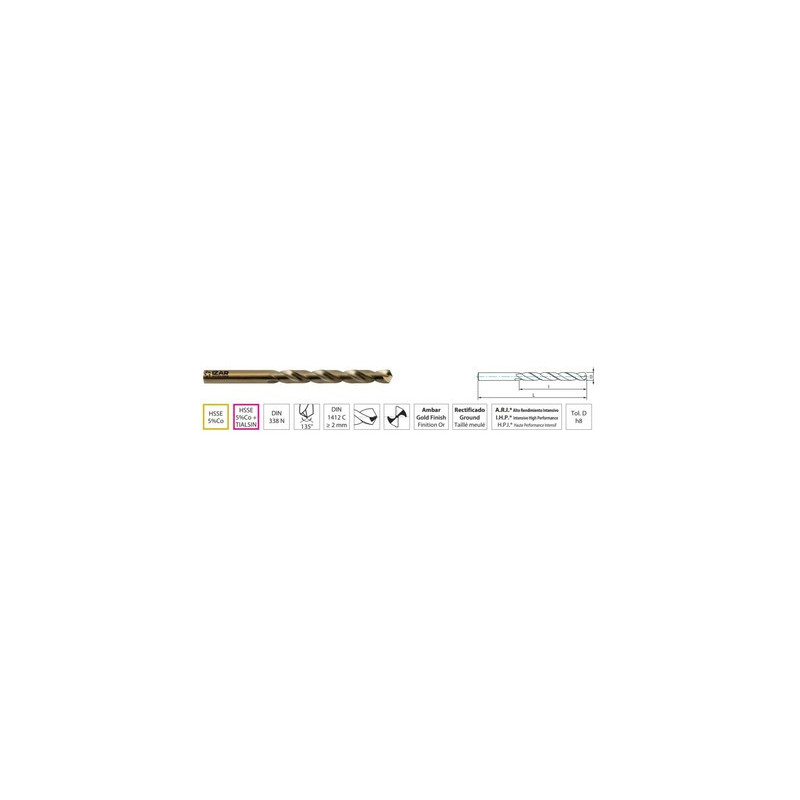 Foret métal Cobalt HSS 1016 - IZAR