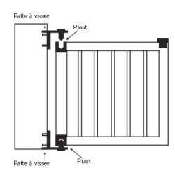 Paire de pivots de portail à visser - IND.I.A