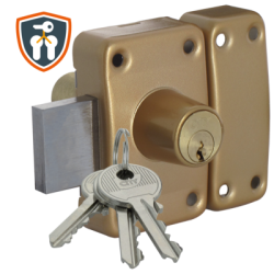Verrou monopoint double entrée CITY26 s'entrouvrant - ISEO