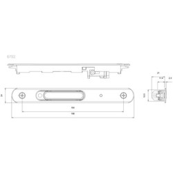 Fermeture simple manoeuvrante SILENE DS6792 argent - CROISEE DS