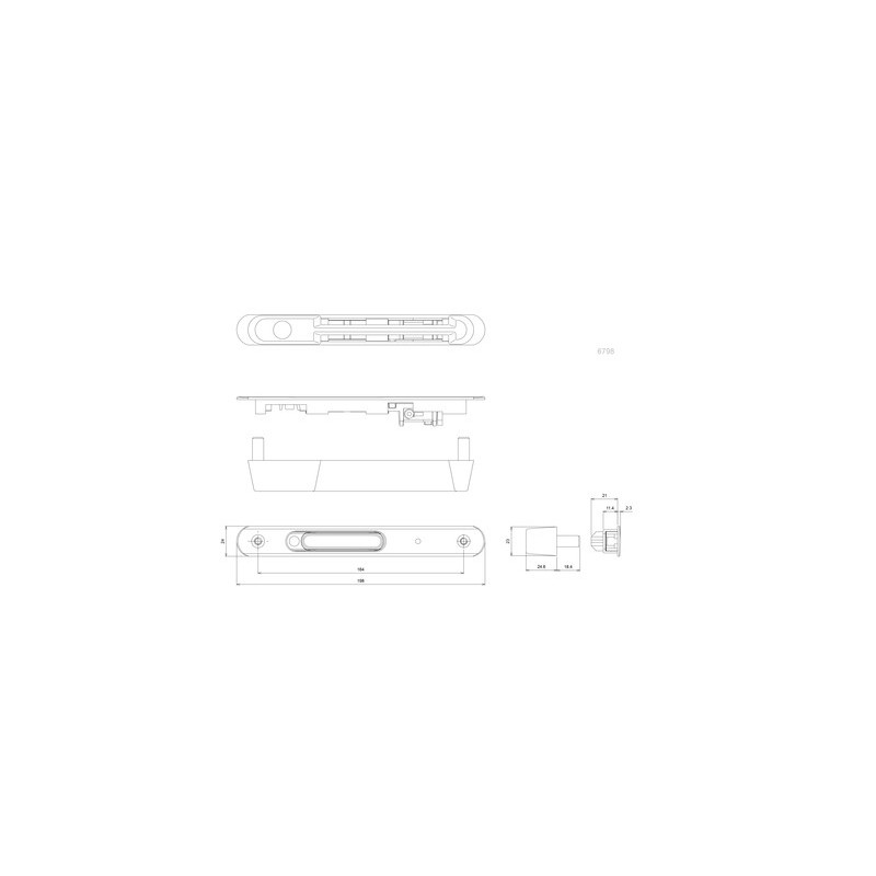 Fermeture double SILENE DS6798 argent - CROISEE DS