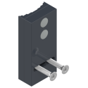 Cale de verrou de blocage profil bombé SHESTIA DS2619 - CROISEE DS