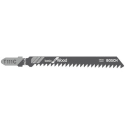 Lot de 5 lames de scie sauteuse HCS bois 110 mm T111C - BOSCH