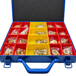 Coffret de 696 bagues de paumelles laiton - COGEFERM