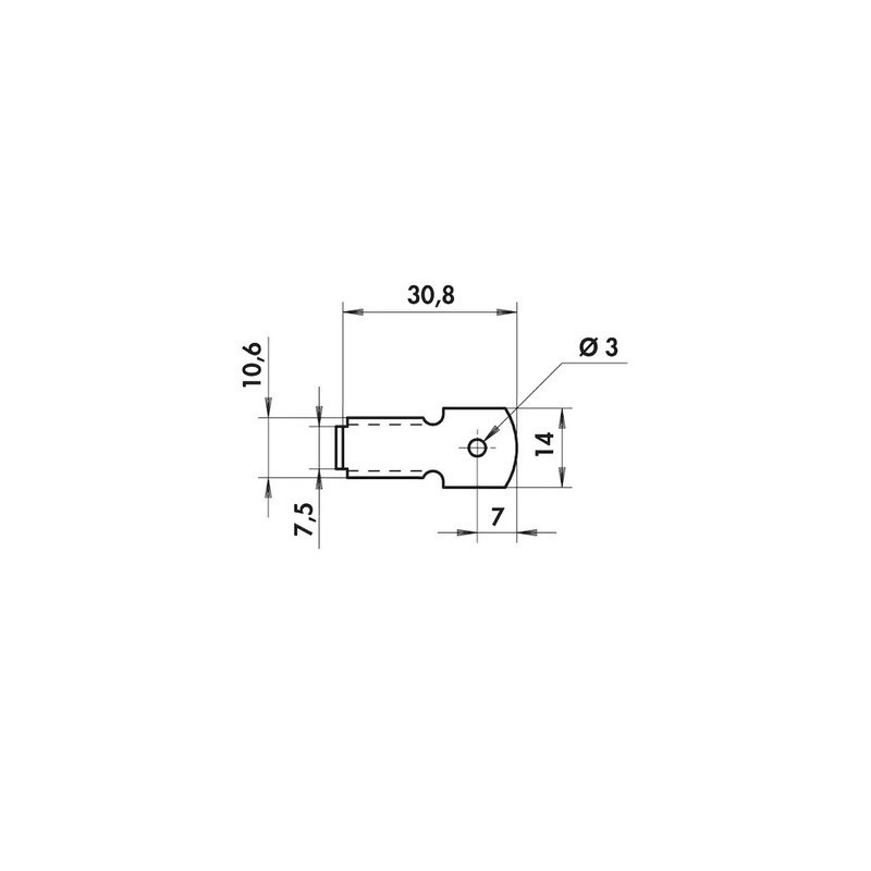 Boîte de 200 taquets standards pour crémaillère 8901 - MONIN
