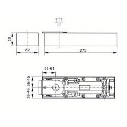 Pivot de sol BTS75V - DORMAKABA