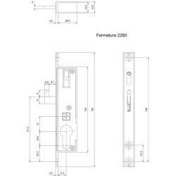 Fermeture semi-automatique 2260 argent - CROISEE DS