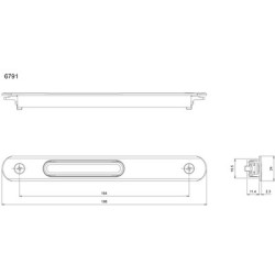 Fermeture fixe SILENE DS6791 argent - CROISEE DS