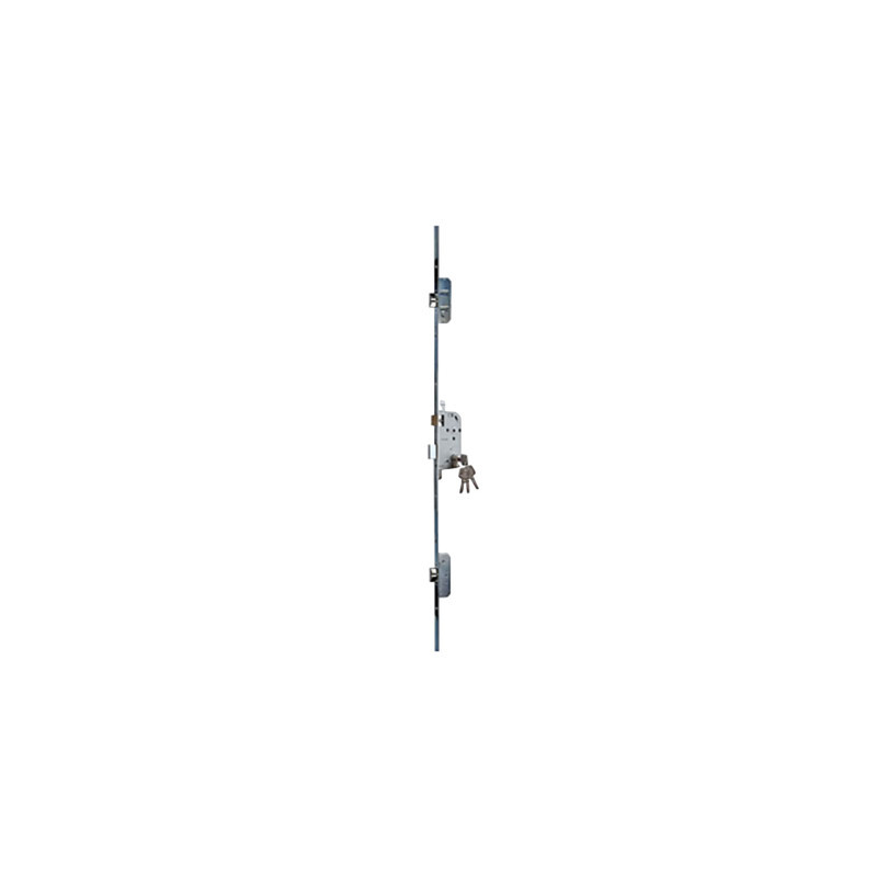 Serrure à encastrer 3 points axe 50 pêne dormant demi-tour clé i A2P* 8161 - BRICARD