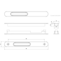 Fermetures doubles fixe SILENE DS6794 argent - CROISEE DS