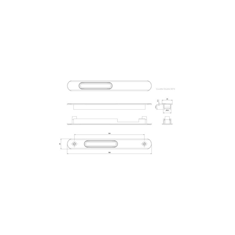 Fermetures doubles fixe SILENE DS6794 argent - CROISEE DS