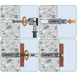 Cheville nylon polyvalente FIX - RAWL