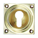 Plaque de propreté cuvette profil européen laiton clé i - DEVISMES