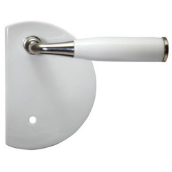 Ensemble sur plaque demi-lune porcelaine FUSAIN - MERIGOUS
