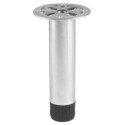 Jeu de 4 pieds de meuble acier platine soudée - CAMAR