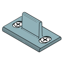 Guide d'onglet inférieur pour porte coulissante - KOBLENZ