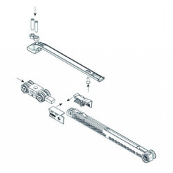 Kit de fermeture et d'ouverture amortisseur ABS pour rail 0400 - KOBLENZ