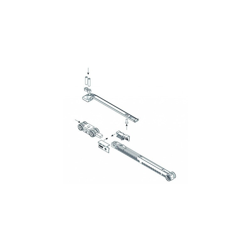 Kit de fermeture et d'ouverture amortisseur ABS pour rail 0400 - KOBLENZ