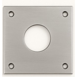 Plaque de propreté percée laiton/inox trou rond - DUVAL BILCOCQ