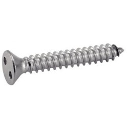 Vis tôle tête fraisée inviolable SNAKE EYES inox A2 - ACTON