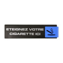 Plaquette signalétique 175x45 EUROPE DESIGN "ETEIGNEZ VOTRE CIGARETTE" - NOVAP
