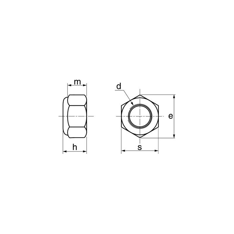 Écrou hexagonal indessérable inox A2 - ACTON